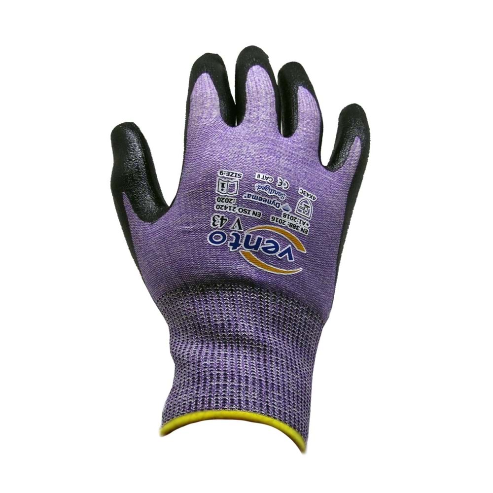 Vento Kesilmeye Dayanıklı Nitril Eldiven V43