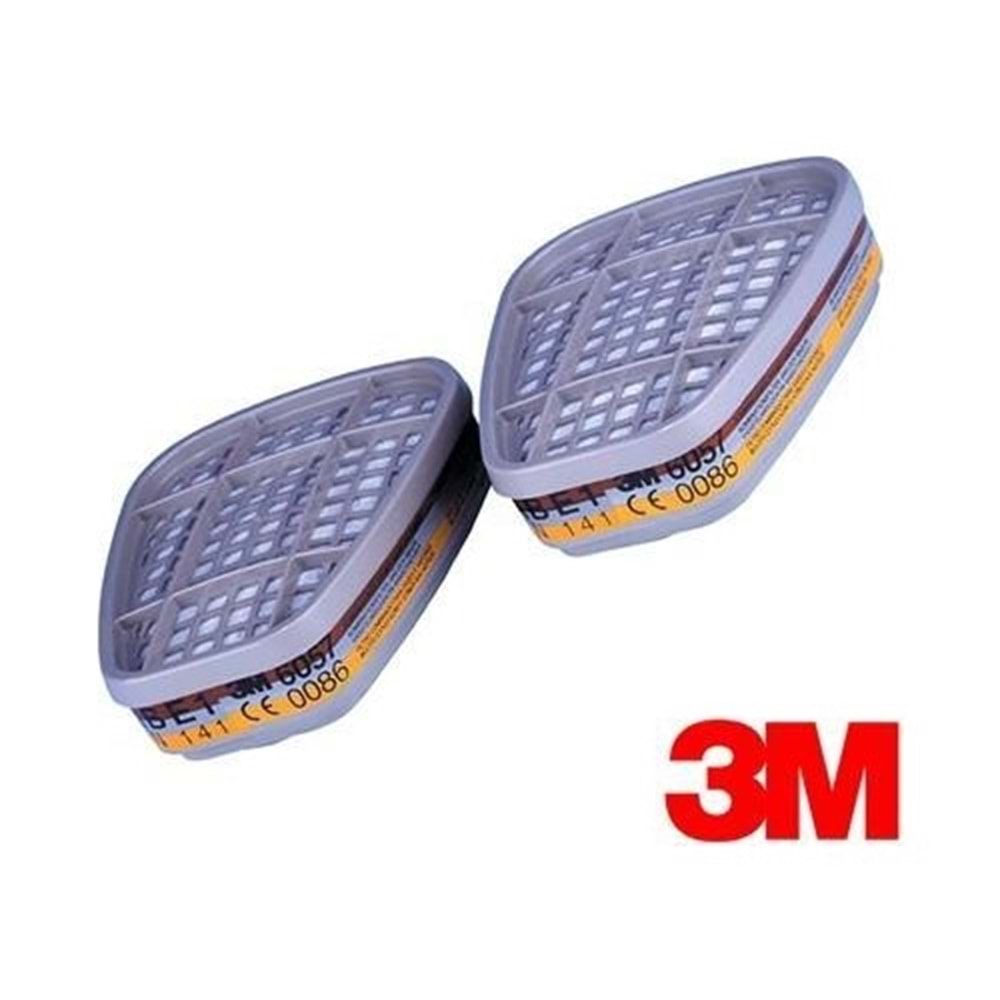 3M 6057 Abe1 Organik İnorganik Asit Gaz Filtresi
