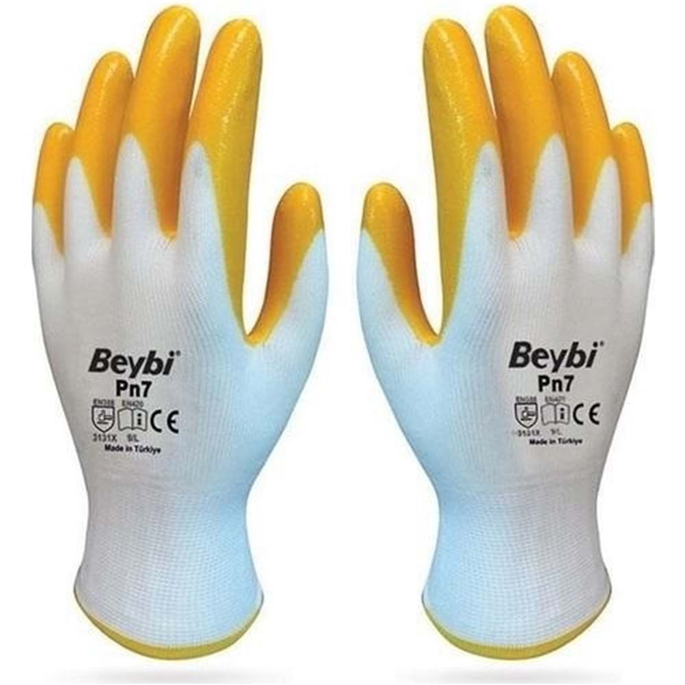 Beybi Poly.Astarlı Nitril Eldiven Pn7(12 ÇİFT)