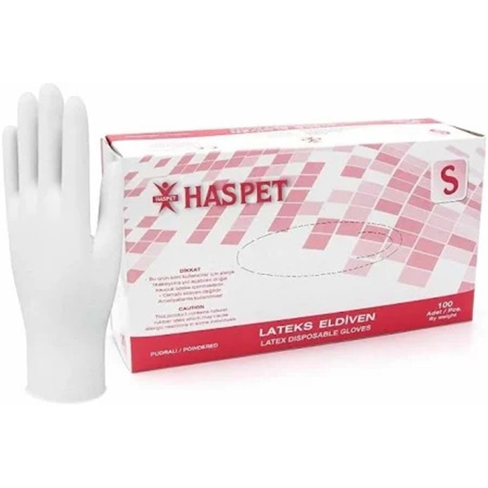 HASPET Muayene Lateks Pudralı - S