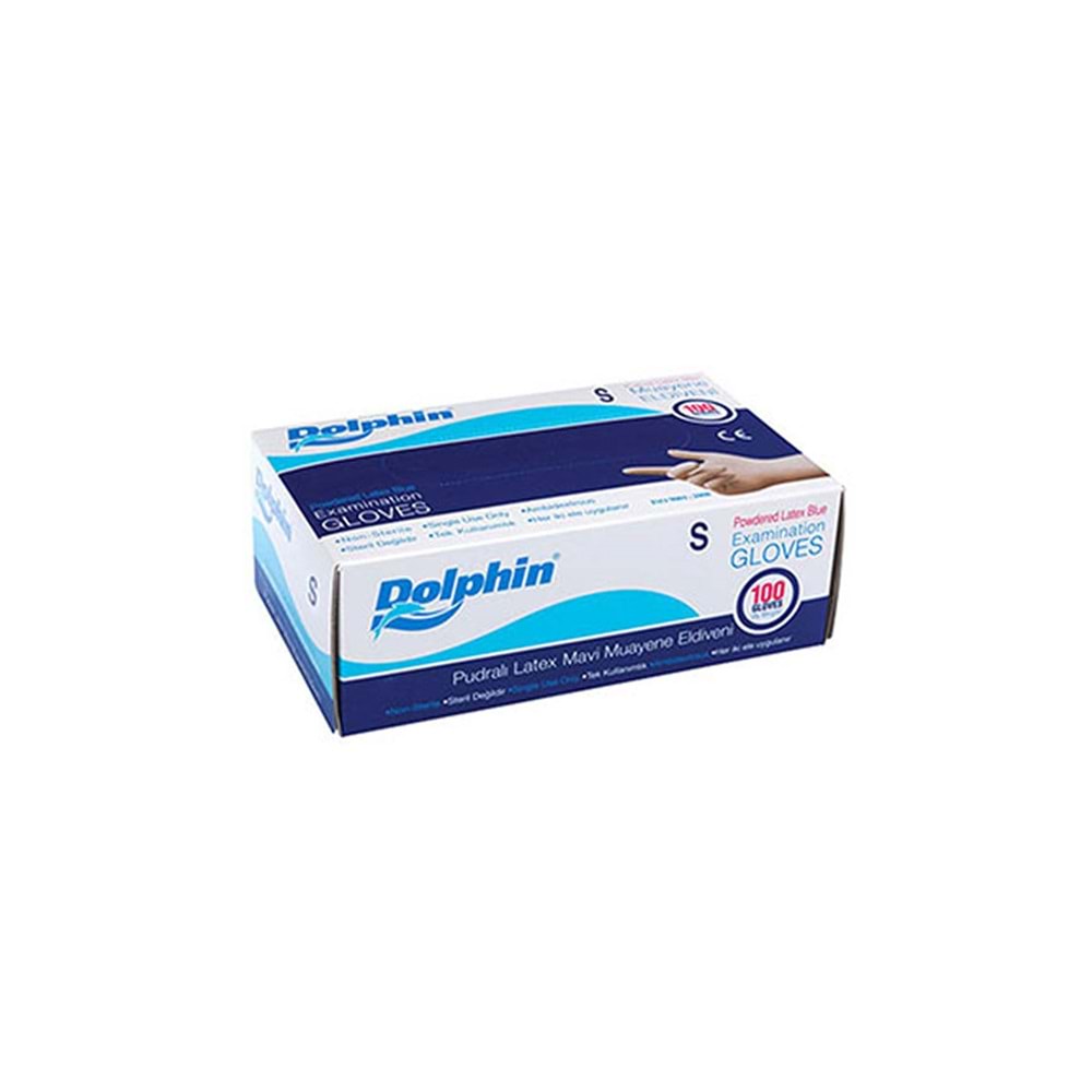 Dolphin Pudralı Lateks Eldiven 100 lü