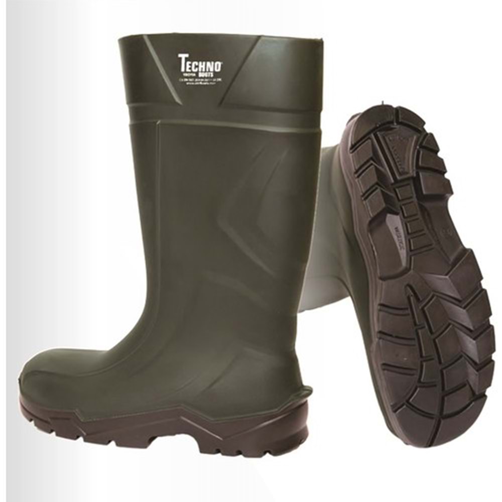 Techno PU015440 Uzun Çizme - HAKİ - 41