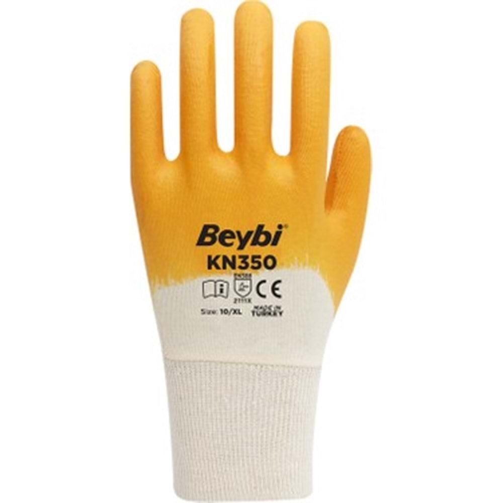 Beybi Pamuk Astarlı Nitril Eldiven Kn350(12 ÇİFT)