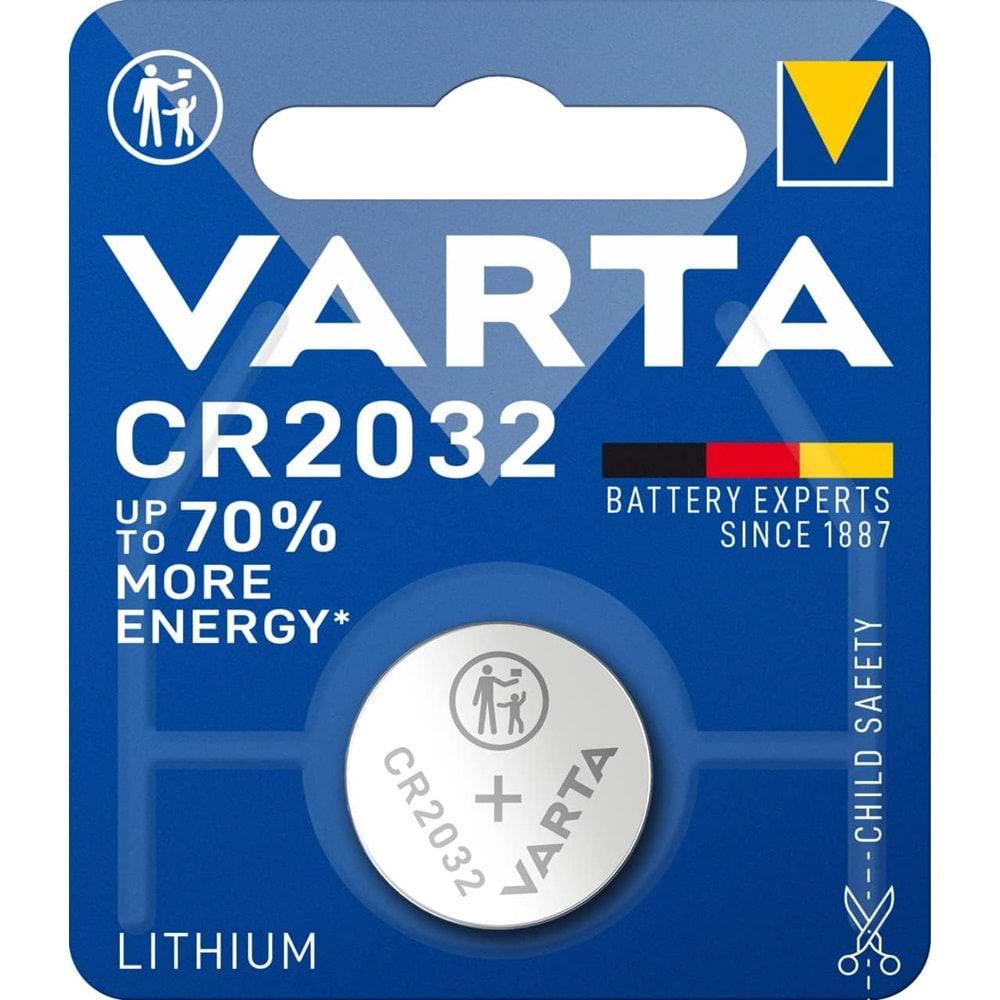 VARTA CR 2032 LİTHİUM PİL TEKLİ