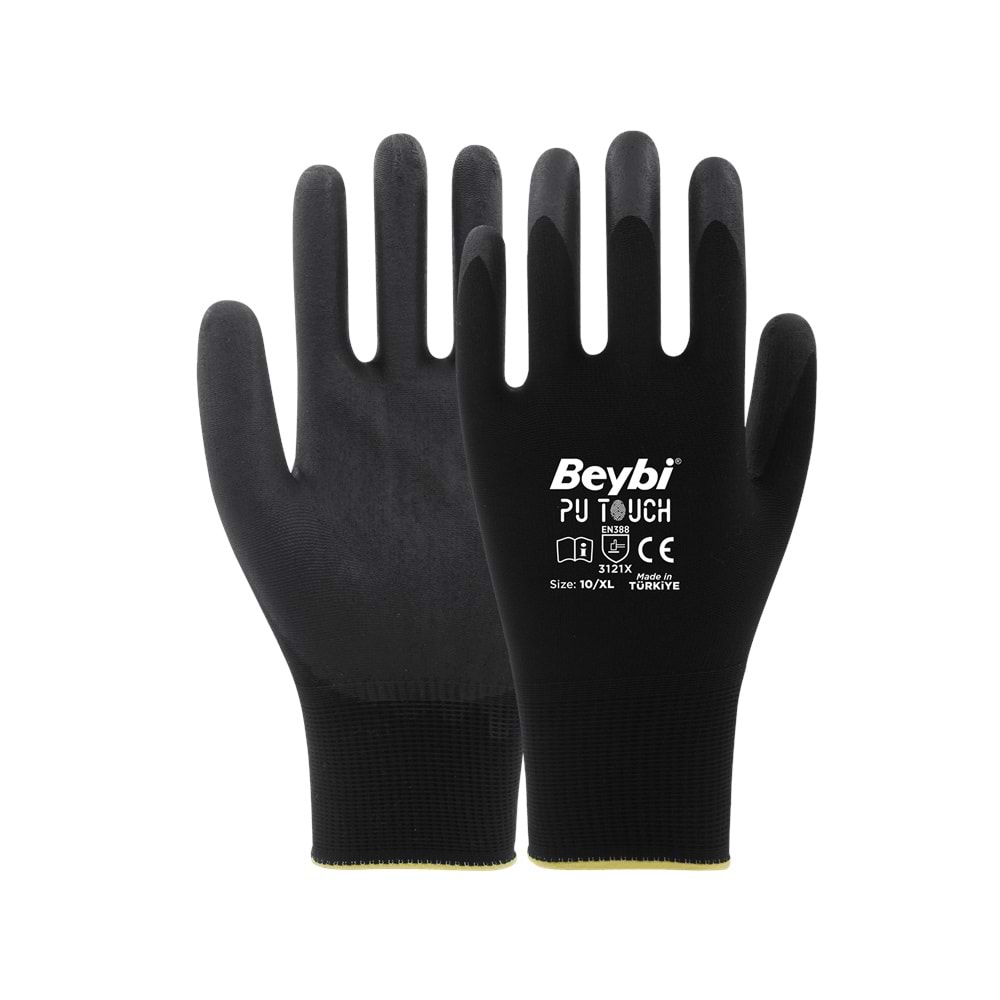 Beybi PU Touch İş Eldiveni 9 L(NO:9)(12 ÇİFT)