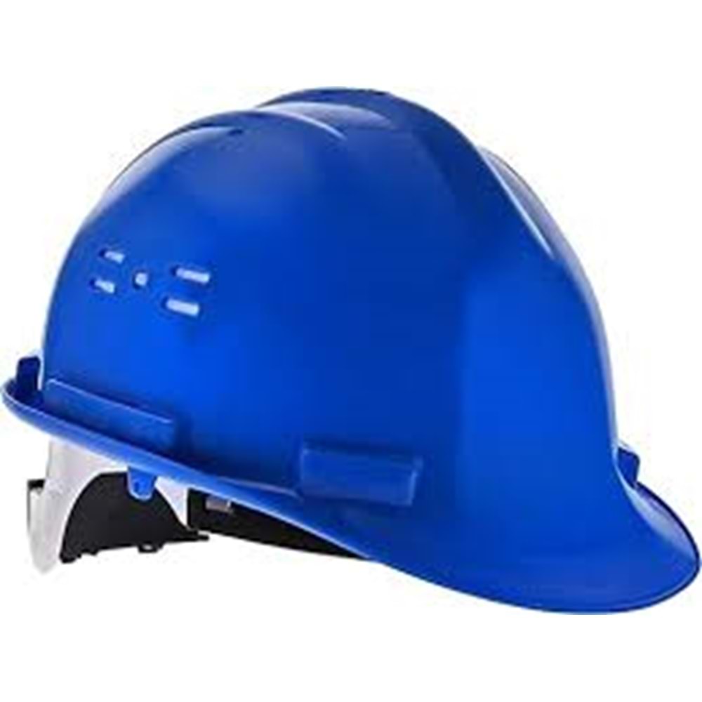 Essafe Vidalı Baret GE 1548 MAVİ (Hava Delikli+Kulaklık Takılabilir)