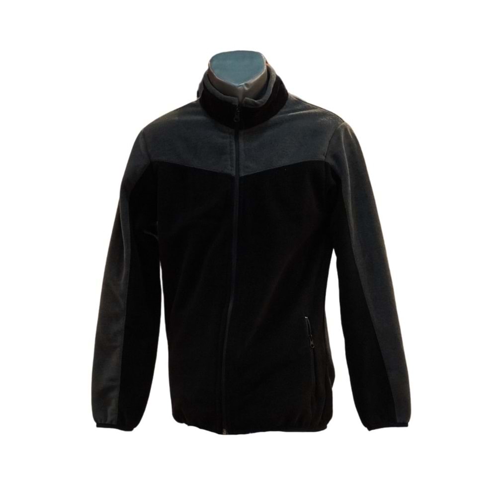 ROBALI 2 CEP POLAR CEKET - SİYAH-GRİ - M