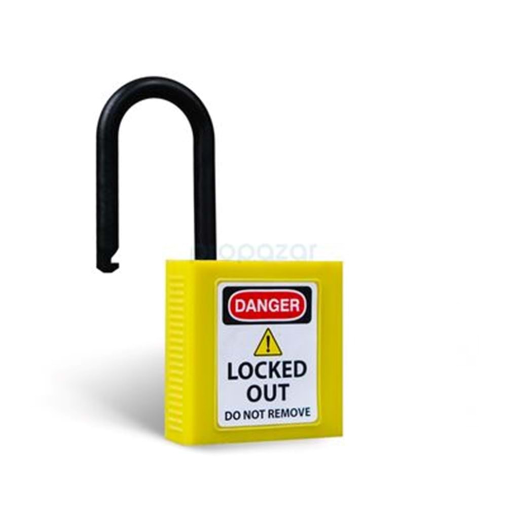 BBU Eked Loto 38mm İzole Plastik Çene Emniyet Asma Kilit