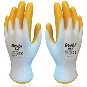 Beybi Poly.Astarlı Nitril Eldiven Pn7(12 ÇİFT)