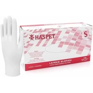 HASPET Muayene Lateks Pudralı - S