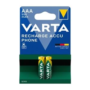 VARTA 550 MAH ŞARJLI İNCE PİL 2 Lİ