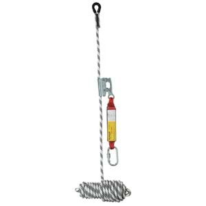 KARAM KY 2003 DİKEY YAŞAM HALATI 30 MT ŞOK EMİCİ KARABİNALI HALAT TUTUCU