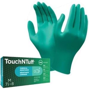 ANSELL 92-600 Yeşil Nitril Pudrasız Muayene Eldiveni 100 adet