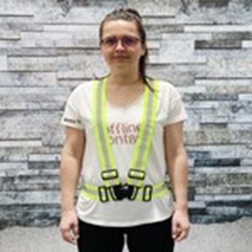 PRATİK ŞERİT GÖRÜNÜMLÜ İKAZ YELEĞİ - Buriş - ST00012-YEŞİL-XS-S