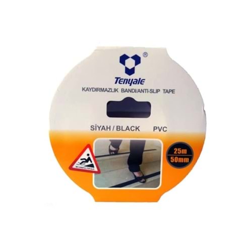 Tenyale Kaydırmaz Bant Siyah 25mm 25M