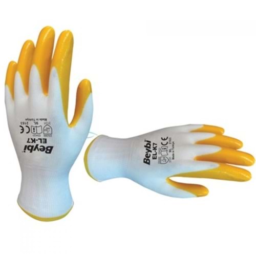 Beybi Poly.Astarlı Nitril Eldiven Pn7(12 ÇİFT)