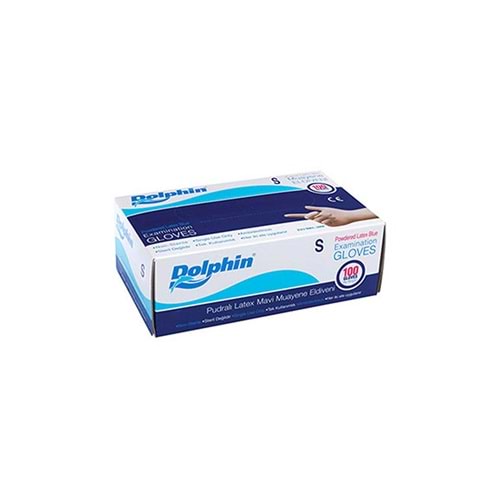 Dolphin Pudralı Lateks Eldiven 100 lü