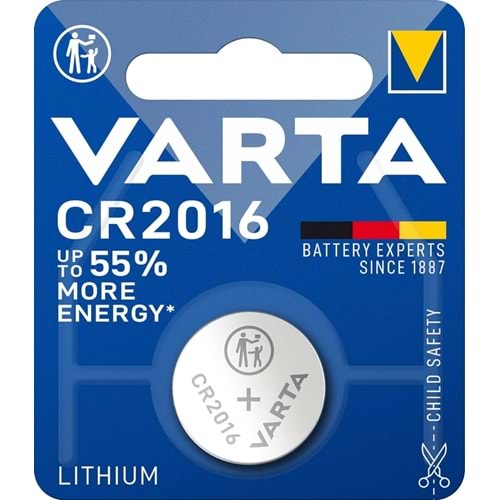 VARTA CR 2016 LİTHİUM PİL TEKLİ