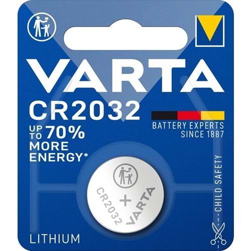 VARTA CR 2032 LİTHİUM PİL TEKLİ