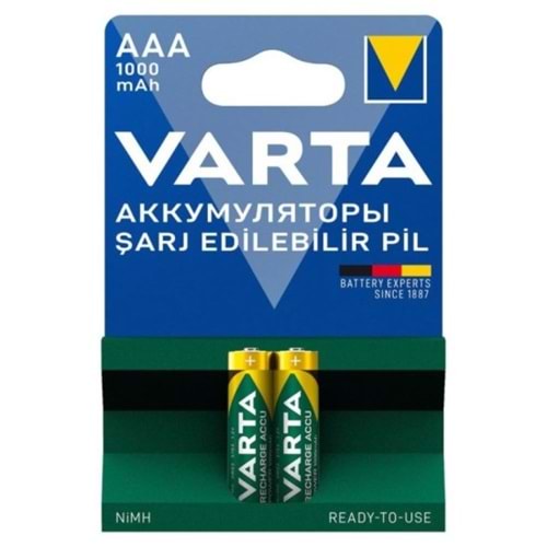 VARTA 1000 MAH ŞARJLI KALEM PİL 2 Lİ