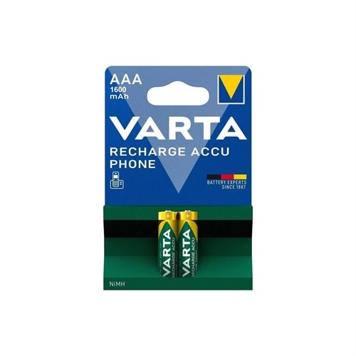 VARTA 1600 MAH ŞARJLI KALEM PİL 2 Lİ