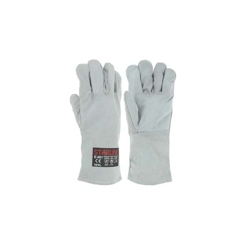 Starline E-061 Gri Kaynak Eldiveni No:10