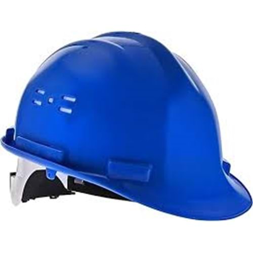 Essafe Vidalı Baret GE 1548 MAVİ (Hava Delikli+Kulaklık Takılabilir)