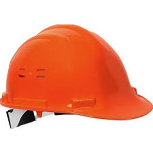Essafe Vidalı Baret GE 1548 TURUNCU (Hava Delikli+Kulaklık Takılabilir)