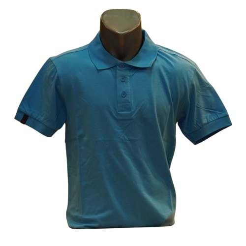 Altınyaşam Penye Polo Yaka T-shirt - TURKUAZ - M