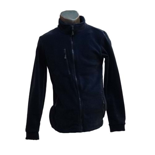 ÜÇ CEP FERMUARLI POLAR CEKET - LACİVERT - S