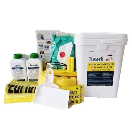 Kimyasal Döküntü Temizleme Acil Durum Kiti