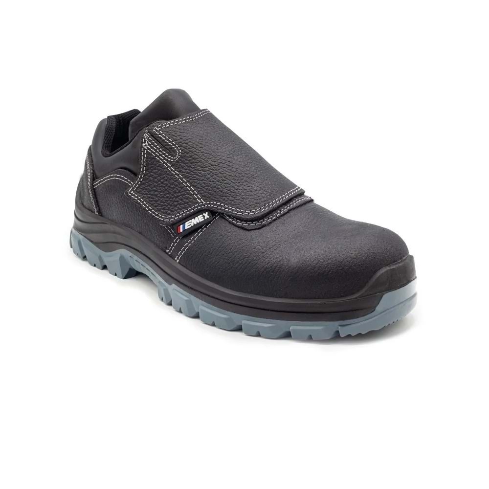 EMEX M90 DERİ KAYNAKÇI AYAKKABISI - SİYAH - 47